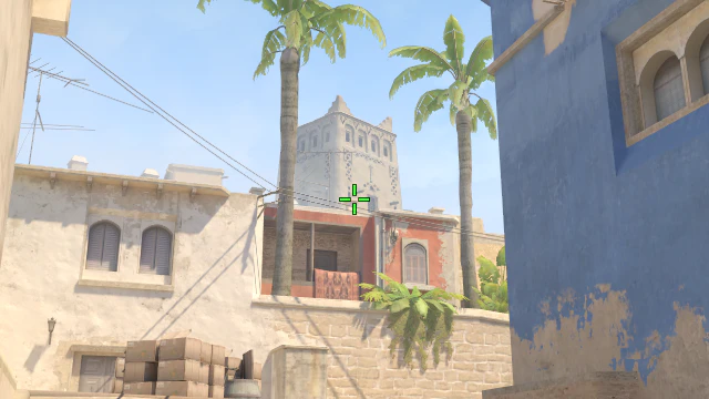 Where to aim before releasing the throw