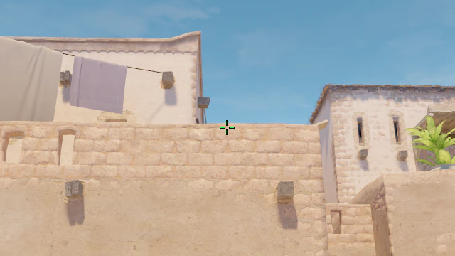 Where to aim before releasing the throw