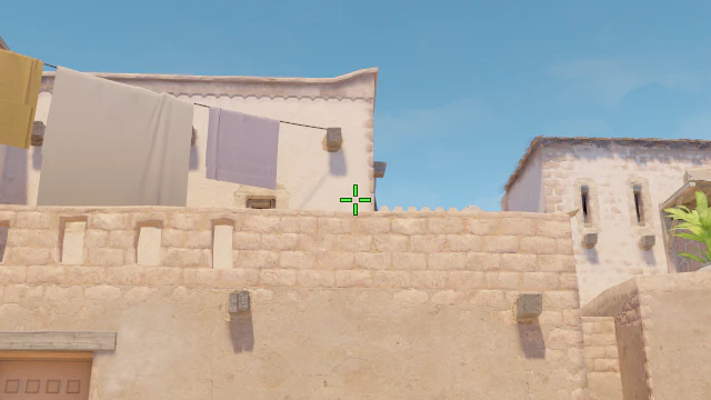 Where to aim before releasing the throw