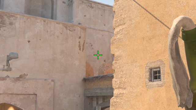 Where to aim before releasing the throw