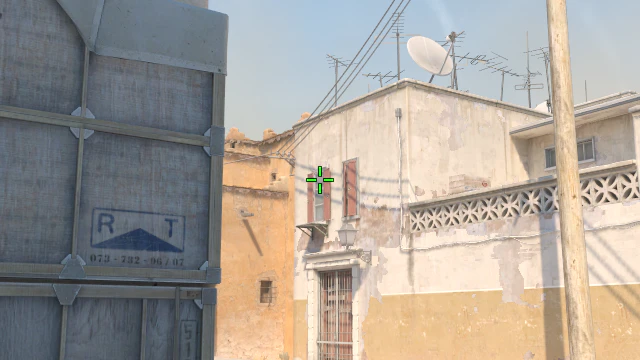 Where to aim before releasing the throw