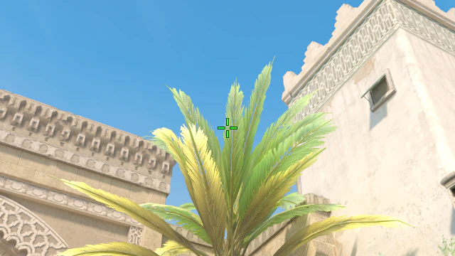 Where to aim before releasing the throw