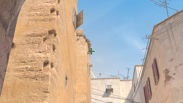 Where to aim before releasing the throw