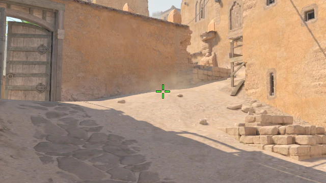 Where to aim before releasing the throw