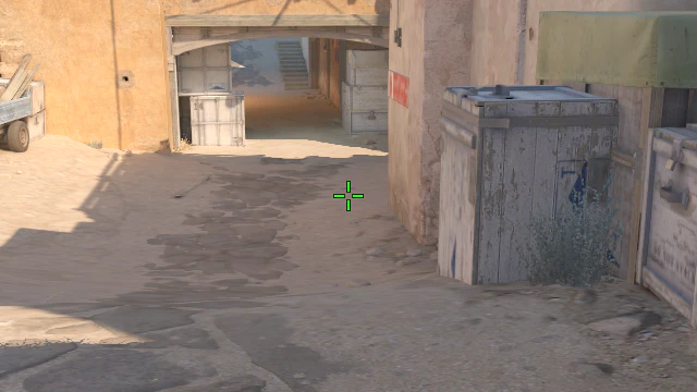 Where to aim before releasing the throw