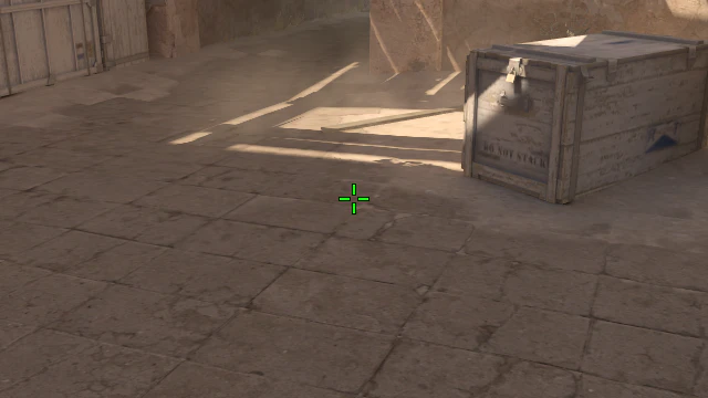 Where to aim before releasing the throw