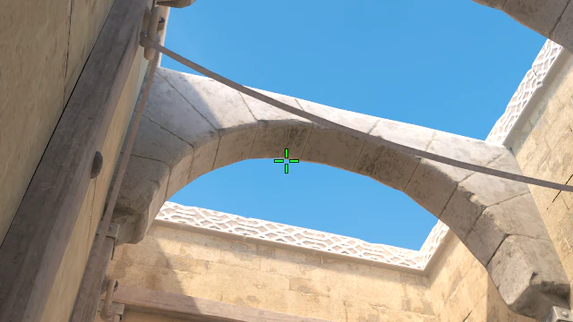 Where to aim before releasing the throw