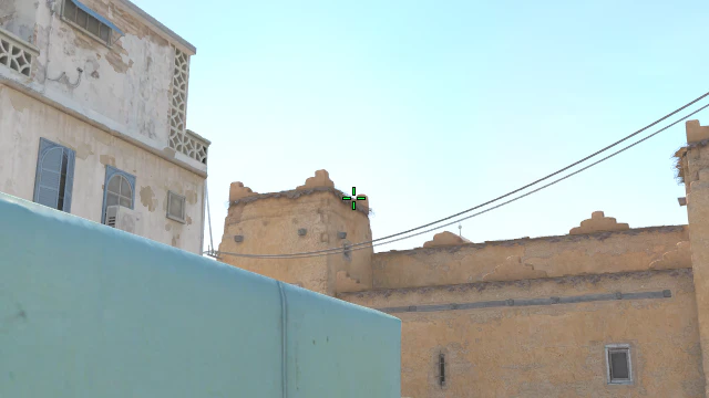 Where to aim before releasing the throw
