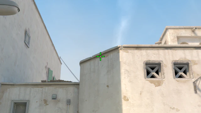 Where to aim before releasing the throw