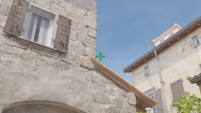 Where to aim before releasing the throw