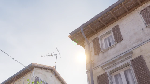 Where to aim before releasing the throw