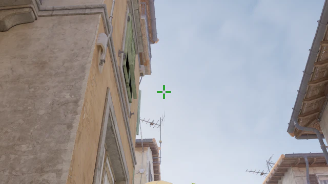Where to aim before releasing the throw