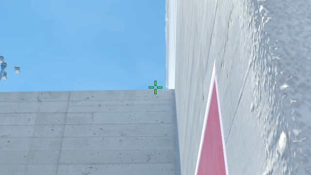 Where to aim before releasing the throw