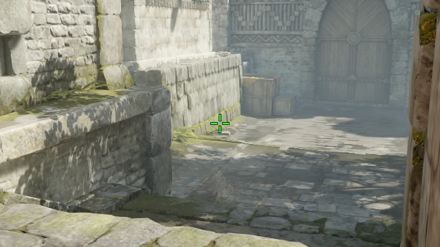 Where to aim before releasing the throw
