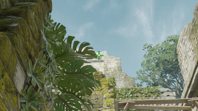 Where to aim before releasing the throw