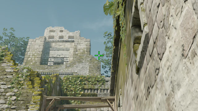 Where to aim before releasing the throw