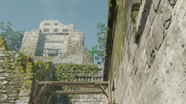 Where to aim before releasing the throw