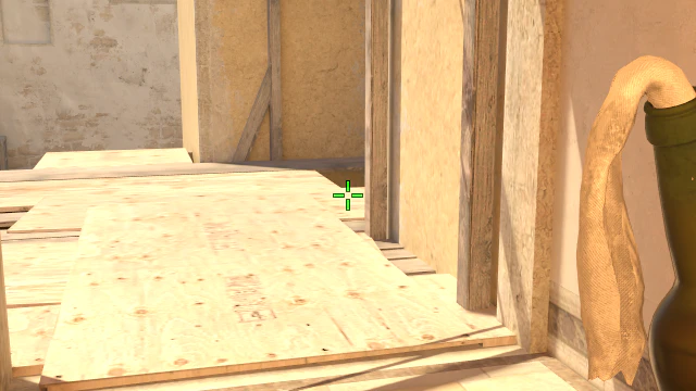 Where to aim before releasing the throw