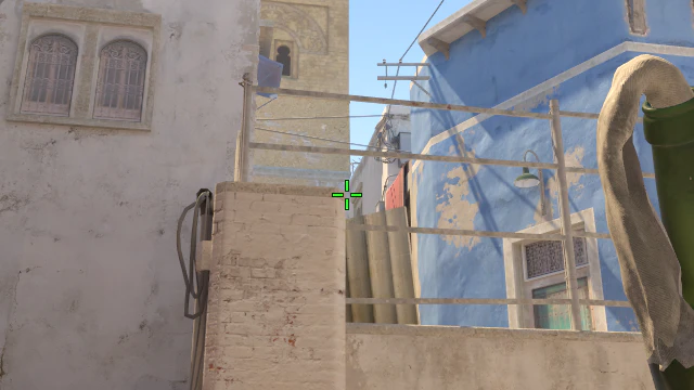 Where to aim before releasing the throw