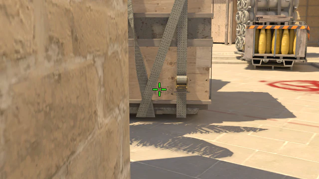 Where to aim before releasing the throw