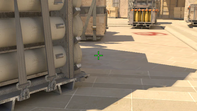 Where to aim before releasing the throw
