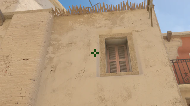 Where to aim before releasing the throw