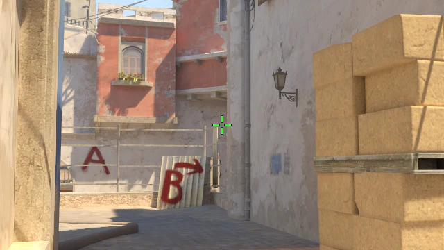 Where to aim before releasing the throw