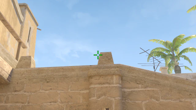 Where to aim before releasing the throw