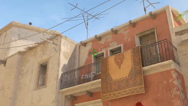 Where to aim before releasing the throw