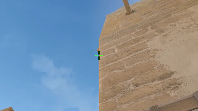 Where to aim before releasing the throw