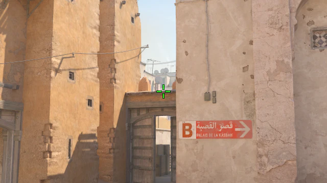 Where to aim before releasing the throw
