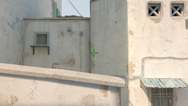 Where to aim before releasing the throw