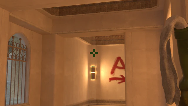 Where to aim before releasing the throw