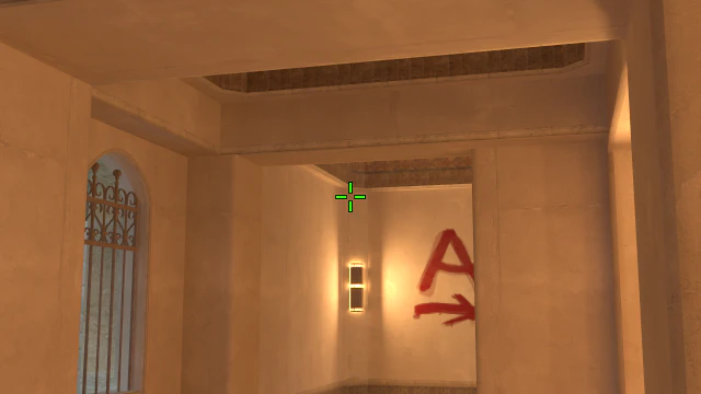 Where to aim before releasing the throw