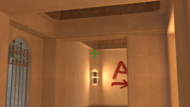 Where to aim before releasing the throw