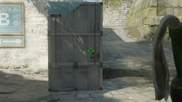 Where to aim before releasing the throw