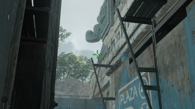 Where to aim before releasing the throw