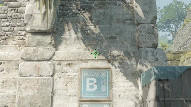 Where to aim before releasing the throw