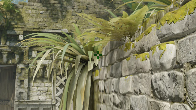 Where to aim before releasing the throw