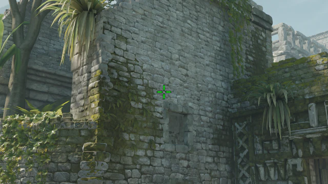 Where to aim before releasing the throw