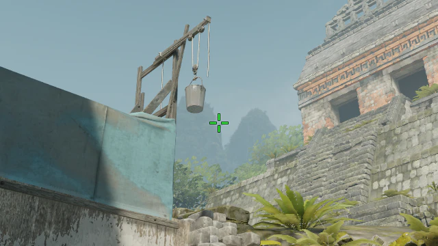 Where to aim before releasing the throw