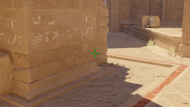 Where to aim before releasing the throw