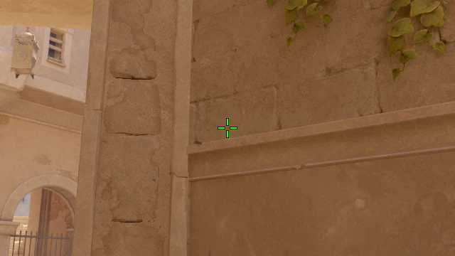Where to aim before releasing the throw