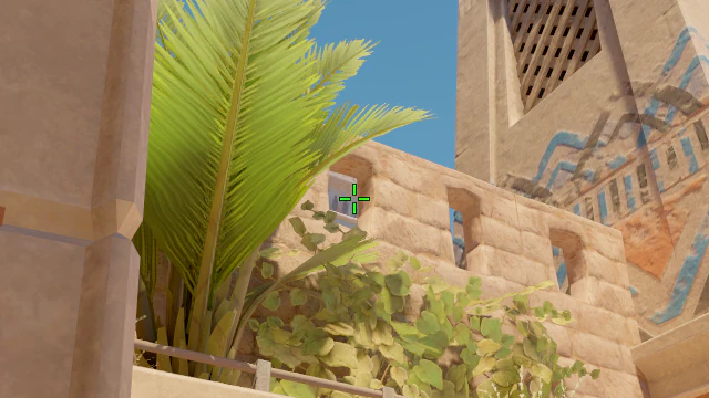 Where to aim before releasing the throw