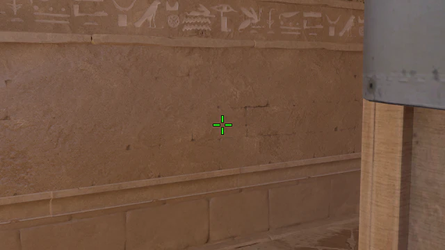 Where to aim before releasing the throw