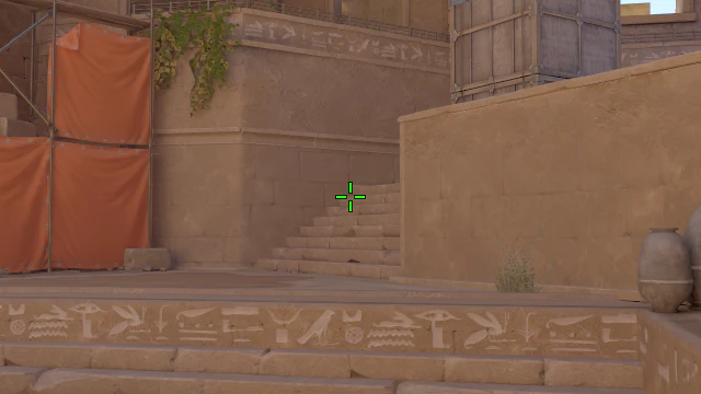Where to aim before releasing the throw
