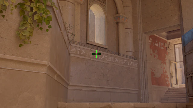 Where to aim before releasing the throw