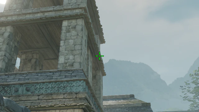 Where to aim before releasing the throw