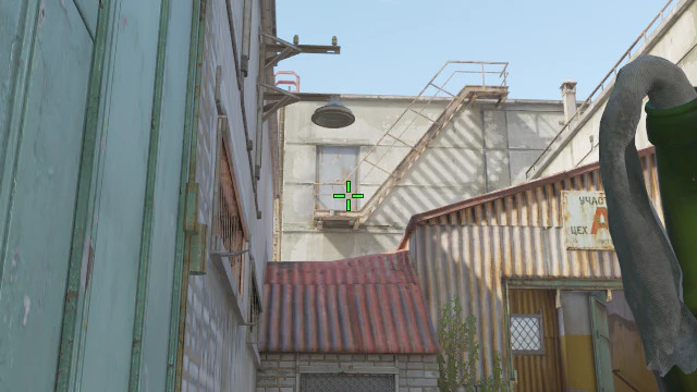 Where to aim before releasing the throw