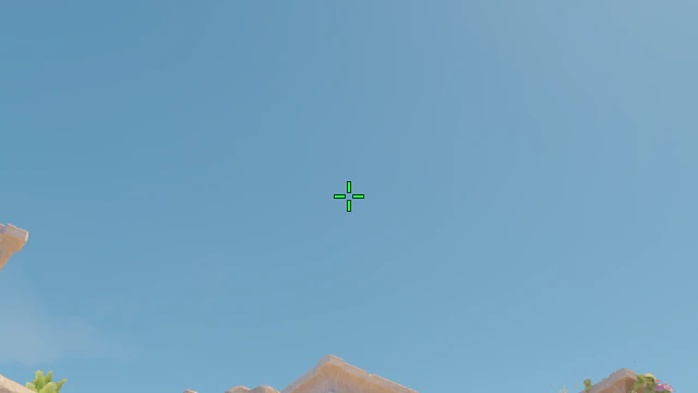 Where to aim before releasing the throw